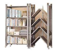 Étagère de boulanger de cuisine avec roulettes, chariot de table basse à 3/4/5 niveaux, support de micro-ondes, étagère de rangement pour salon, salle à manger, bureau (5 niveaux, gris) (5 niveaux