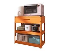 Étagère de boulanger robuste avec hauteur réglable et tiroirs pour un rangement amélioré de la cuisine, idéal pour le salon, le garage et l'organisation du balcon