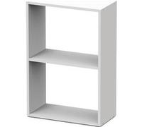 Etagere de bureau 2 niveaux coloris blanc - Hauteur 75 x Longueur 50 x Profondeur 24.5 cm -PEGANE- blanc G