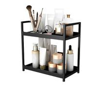 Étagère de bureau à 2 niveaux - Étagère de bureau double histoire, organiseur de bureau à 2 niveaux, petites étagères | Étagères de rangement pour maquillage et cosmétiques, support de bureau de salle