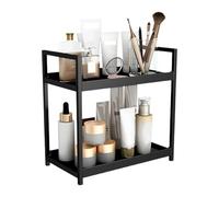 Étagère de bureau à 2 niveaux - Étagère multifonction pour cuisine, rangement cosmétique | Organiseur de bureau pour fichiers, livres, fournitures de bureau, compact pour la maison, le bureau, l'école