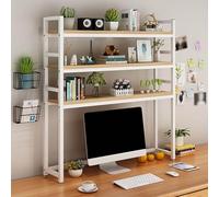 Étagère de bureau à deux ou trois niveaux pour ordinateur, étagère multifonctionnelle et support de rangement, support de rangement de grande capacité, convient à la maison, au bureau(A,115cm/45.2in)