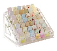 Étagère de bureau en acrylique à 7 couches pour rangement de perles conçue avec des bords découpés avec précision et une répartition équilibrée du poids pour plus de stabilité (7 étages)