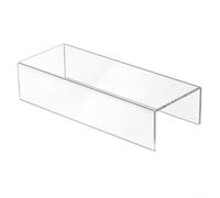 Étagère de bureau en acrylique de 3 mm d'épaisseur pour afficher des figurines, des objets de collection, des cosmétiques, des sacs, des chaussures, des bijoux et des petits articles de maison (30,5 x