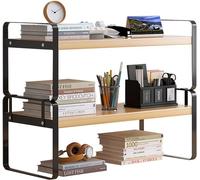 Étagère de bureau en bois - Fournitures de bureau mignonnes - Organiseur de rangement et cabine décorative esthétique pour femmes, hommes et enfants