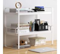 Étagère de bureau en bois - Fournitures de bureau mignonnes - Organiseur de rangement et cabine décorative esthétique pour femmes, hommes et enfants