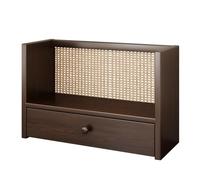 Étagère de bureau en bois multifonction pour la maison, le bureau et l'école, installation facile avec tiroir en option