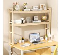 Étagère de bureau en bois pour dortoir universitaire, étagère de comptoir pour cuisine, clapier de bureau d'ordinateur, bibliothèque de dortoir - Étagère de bureau pour bureau et organisation de