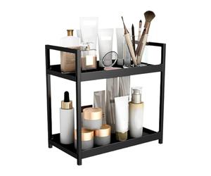 Étagère de bureau - Étagère de bureau à 2 niveaux | Étagère de rangement pour écrivain, organisateur de rangement de cuisine, support d'écriture pour salle de bain, étagère d'affichage