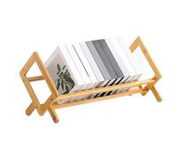 Étagère de bureau - Étagère de bureau inclinée en bois de 40 cm | Bibliothèque de table avec présentoir antidérapant, présentoir, porte-revues | Étagère de bureau pour salon, bureau, bibliothèque