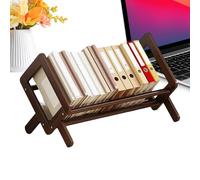 Étagère de bureau - Étagère de bureau inclinée en bois de 40 cm | Bibliothèque de table avec présentoir antidérapant, présentoir, porte-revues | Étagère de bureau pour salon, bureau, bibliothèque