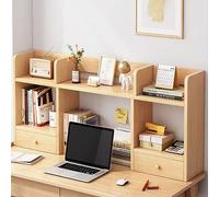 Etagere de Bureau, Étagère de Bureau pour Bureau D'ordinateur, Organisateurs de Bureau et Rangement pour Bureau, Organisateur D'étagère de Bureau Ton Bois Blanc, pour Dortoir, Bureau, Maison