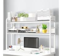 Étagère De Bureau - Étagère De Rangement Pour Bureau À 2 Niveaux, Étagère À Livres, Cadre En Acier À 2 Niveaux, Échelle De Comptoir - Bibliothèque, Étagère De Rangement Pour Ordinateur ( Color : B , S