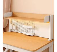Étagère de bureau extensible à 2 niveaux pour accessoires de table, solution de rangement au-dessus du bureau