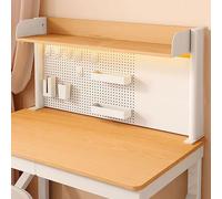 Étagère de bureau extensible à 2 niveaux pour accessoires de table, solution de rangement au-dessus du bureau