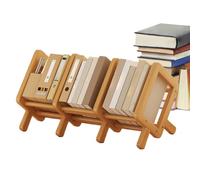 Étagère de bureau inclinable en bois | Bibliothèque multifonction peu encombrante pour coin de lecture, organisation de l'espace de travail