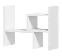 Étagère De Bureau Modulable - Organisateur De Bureau - 2 Pièces - Blanc Blanc