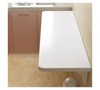 Étagère de bureau murale pliable pour maison, bureau, garage, cuisine, bar, salle à manger, blanc (120 x 30 cm) - Solution d'espace de travail polyvalente et élégante