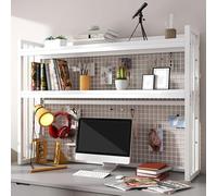 Étagère de Bureau, Organisateur de Bureau à 3 Couches, matériau en Bois et métal, étagère de Rangement réglable, adaptée au dortoir au étude (B, 95cm)