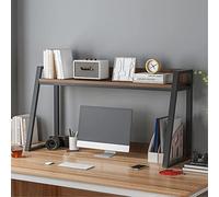 Étagère de bureau Organiseur de rangement de bureau à 2 couches Étagère d'affichage Étagère pour livres Étagère de bureau Étagère de bureau Étagère d'escalier pour ordinateur