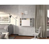 Étagère de bureau pliante murale cm 94 x 62h x 20 (fermée) 62 (ouverte) blanc ma