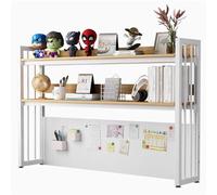 Étagère De Bureau Réglable, Bibliothèque Avec Panneau Perforé, Support De Rangement Multifonctionnel, Support De Rangement Autonome En Bois Et Métal for Fournitures De Bureau(100*25*100cm)