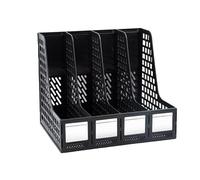 Étagère De Bureau, Support De Livres En Métal Pour Bureau D'étudiant, Cadre De Classement Vertical, Boîte De Rangement Multi-colonnes Pour Poste De Travail De Bureau(327 * 258 * 275mm)