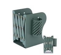 Étagère de Bureau télescopique pour Petite bibliothèque, étagère de Rangement, Organisateur en métal avec Porte-stylos, étagère à Livres, Organisateur de Bureau télescopique, 15 x 10 x 19 cm