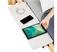 Étagère de chevet rétractable - Étagère de lit en acier au carbone durable | Organiseur gain de place avec capacité de charge de 15 kg, support de rangement pour maison, chambre à coucher, dortoir