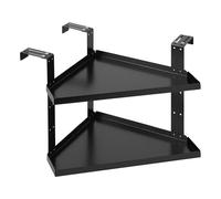 Étagère De Cloison De Bureau - Organisateur D'Étagère À Deux Niveaux | Organisateur de Cubicle Domestique à Hauteur Réglable équipé d'un Crochet | Pour La Salle De Bain Le Coin Le Bureau La Cuisine Le