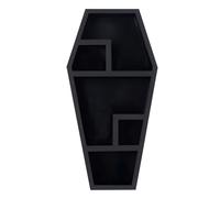 Étagère de coffre - Étagère de rangement pour café d'Halloween | Étagère d'horreur | Étagère de rangement d'Halloween noire | Étagère créative étagère flottante étagère murale valises de décoration