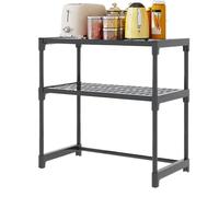 Étagère de comptoir de cuisine - Support pour micro-ondes - Support de rangement épais multicouche | Étagères multifonctions pour ustensiles de table, casseroles, poêles, bouteilles d'assaisonnement