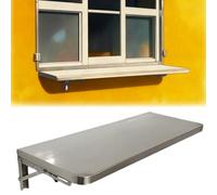 Étagère De Concession Étagère pliante pour fenêtre de restauration, étagères rabattables pour food truck, étagère murale de préparation des aliments(Width 40cm/16in,Length 215cm/86in)