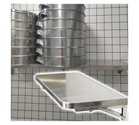 Étagère De Concession Étagères de service pliantes pour food truck, étagère murale de préparation des aliments, support pliable en acier inoxydable pour food truck(34x18in/86x45cm)