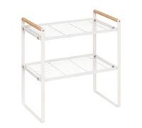 Étagère de Cuisine 2 Niveaux "Balm" 33cm Blanc