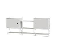 Étagère de cuisine avec 2 armoires 180x75x30cm