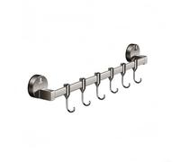 Étagère de cuisine avec crochets à ventouse pour montage mural, conçue pour maintenir en toute sécurité les ustensiles et maximiser l'espace mural disponible (40 cm)