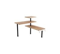 COOK CONCEPT Étagère d'angle KB5843 modulable bambou 3 niveaux sans perçage – 43x43x38 cm Marron