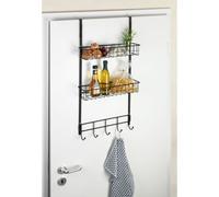 Etagère De Cuisine De Porte Gala - L. 39 X H. 75 Cm - Noir Noir