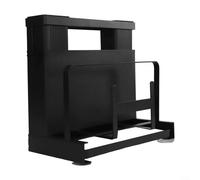 Étagère de cuisine en acier inoxydable 26 x 14 x 24 cm avec tapis antidérapant et plateau de drainage pour outils organisés - Support de rangement pour ustensiles de comptoir, couverts, baguettes