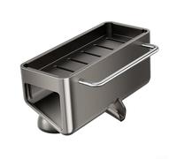 Étagère de cuisine en acier inoxydable avec ventouse, design incliné pour évacuation de l'eau, séchage antirouille pour torchons et vaisselle, économie d'espace pour évier et