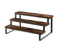 Étagère de cuisine en bois à roulettes, 3 niveaux, sans pochettes, for ranger les épices et flacons d'assaisonnement. À poser sur le comptoir la salle bain(S)