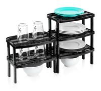 Étagère de cuisine Étagère d'armoire noire 31x22x14,5 / 11,5 cm 5 pcs.