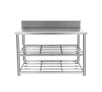 Étagère de cuisine, étagère de rangement en acier inoxydable, établi à trois couches pour la maison, cuisine, grille de cuisinière à gaz épaisse, 80 cm