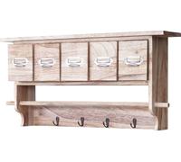 Accessoire de cuisine Mendler Etagère de cuisine HWC-C49 32x65x13cm nature