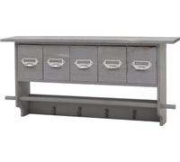 Accessoire de cuisine Mendler Etagère de cuisine HWC-C49 32x65x13cm shabby look gris