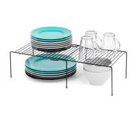 Étagère de Cuisine Métal Noir Extensible 34,5-48cm Rangement Plan Travail
