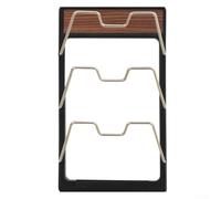 Étagère de cuisine multicouche en noyer à suspendre au mur pour baguettes et accessoires de cuisine avec un aspect antique élégant