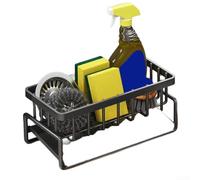 Étagère de cuisine peu encombrante avec plateau de vidange pour une organisation efficace des fournitures de nettoyage à usage quotidien près du robinet (1)