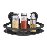 Étagère de douche à aspiration, étagère de rangement triangle d'aspiration - Étagère de rangement de salle de bain - Étagères murales stables pour salle de bain, organisateur de douche avec forte